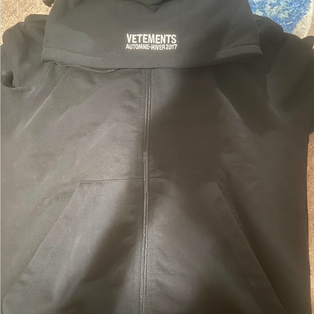 Vetements Black Graphic Hoodie